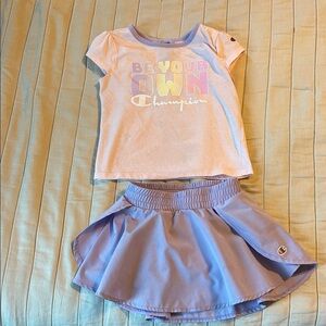 Champion Kids' Lavender Tee and Skirt Set